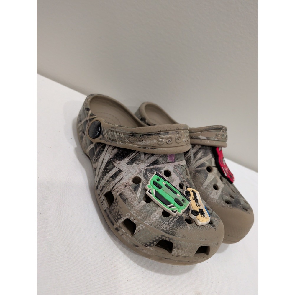 Crocs x Luke Combs Collab Bootlegger Camo Clogs Kids Sz C11 Multicolor